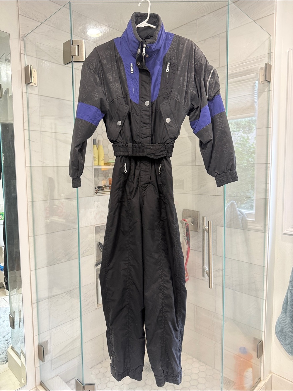 Vintage Skitique One Piece Insulated Ski Suit - S